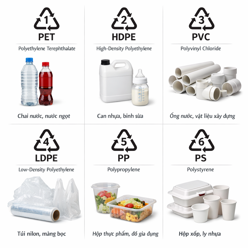 Phong Vy | Các loại nhựa phổ biến trong sản xuất hiện nay Phong Vy | Các loại nhựa phổ biến trong sản xuất hiện nay
