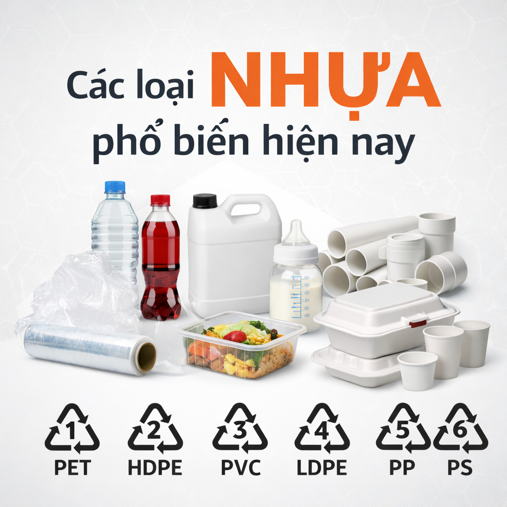 Phong Vy | Các loại nhựa phổ biến trong sản xuất hiện nay Phong Vy | Các loại nhựa phổ biến trong sản xuất hiện nay