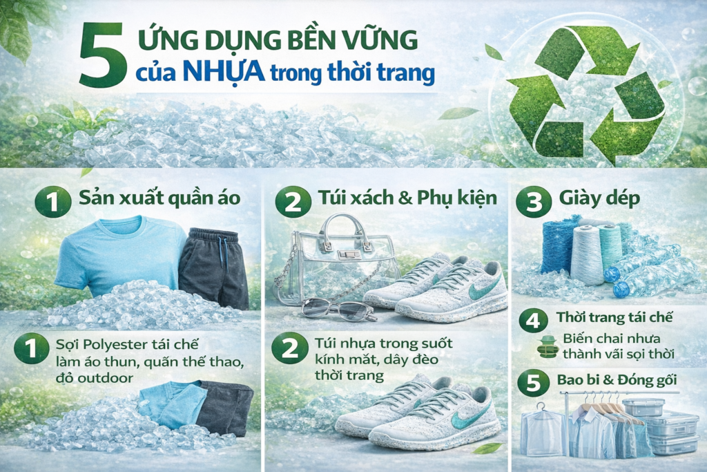 Phong Vy | Ứng dụng của nhựa trong ngành thời trang: Xu hướng bền vững và sáng tạo mới Phong Vy | Ứng dụng của nhựa trong ngành thời trang: Xu hướng bền vững và sáng tạo mới