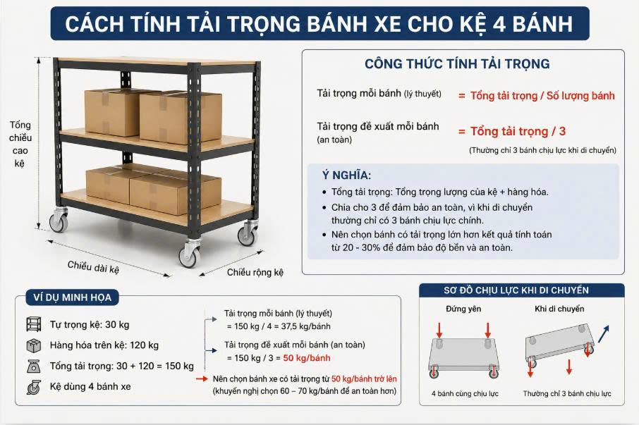 Phong Vy | Bánh xe nhựa cho tủ, kệ: Cách chọn đúng theo tải trọng Phong Vy | Bánh xe nhựa cho tủ, kệ: Cách chọn đúng theo tải trọng