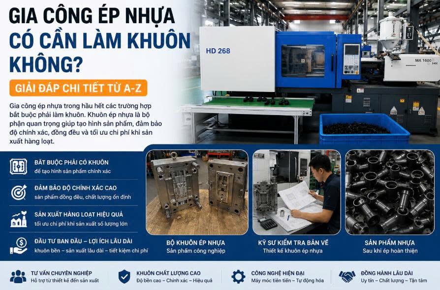 Gia công ép nhựa có cần làm khuôn không